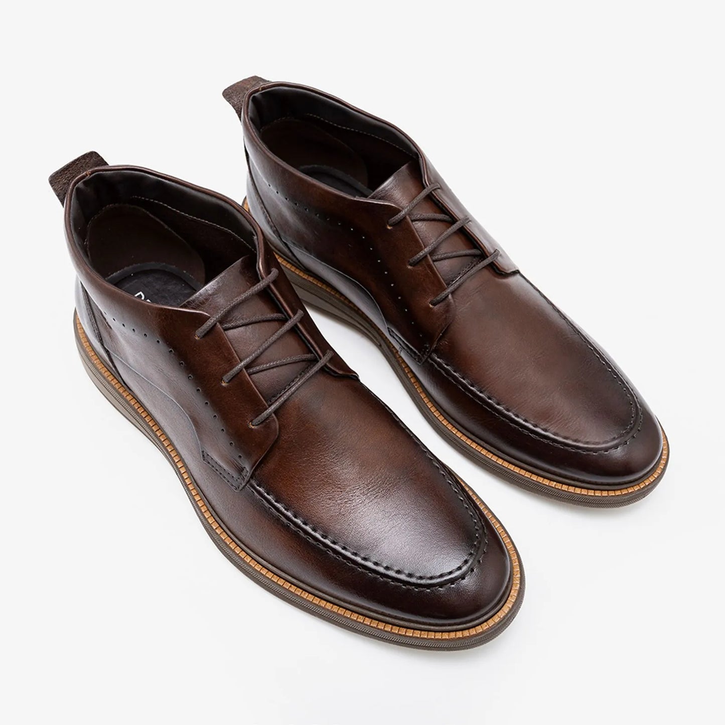 Bota de Couro Metropolitan Bay Marrom