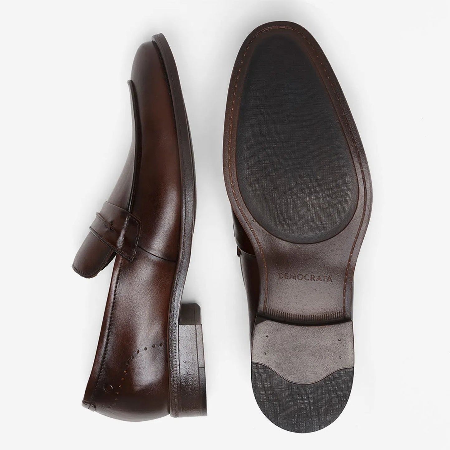 Sapato Smart Confort Madison Marrom Democrata