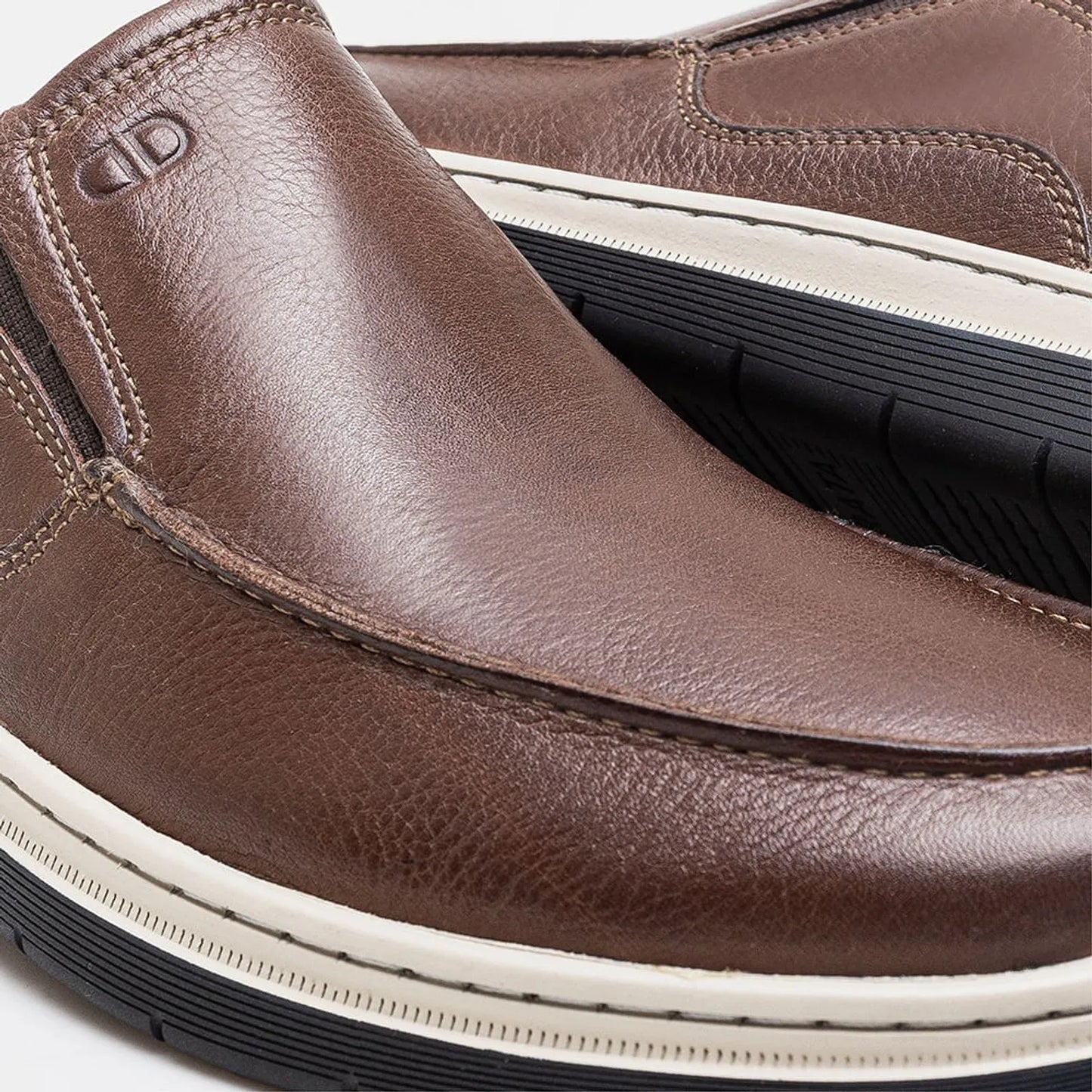 Sapato Casual Easy Leave Conhaque Democrata