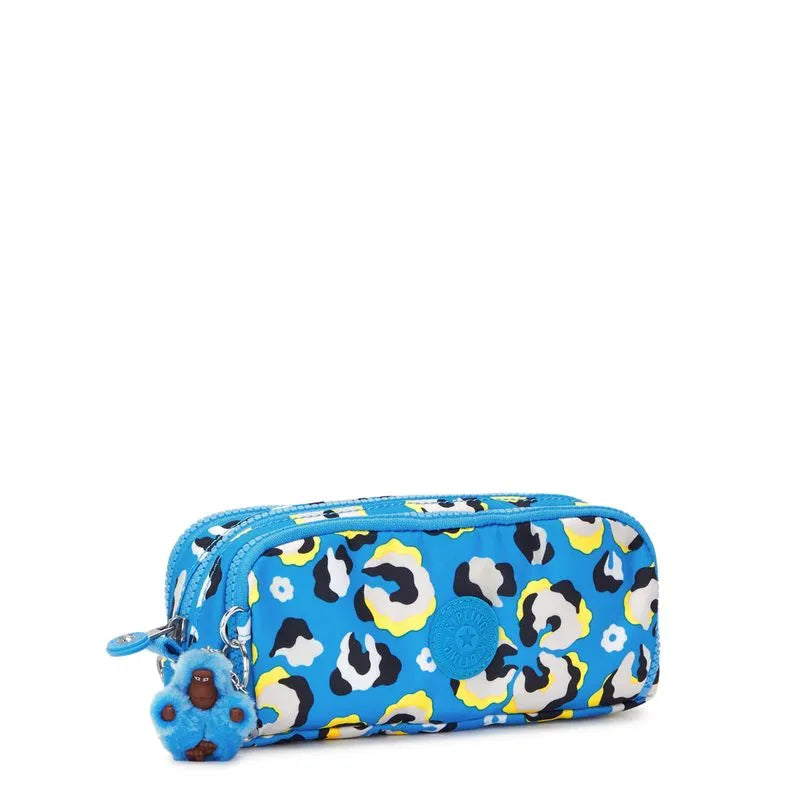 Estojo Gitroy Leopard Floral Kipling