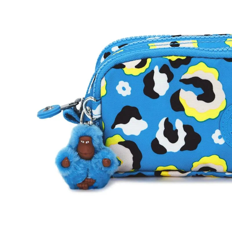 Estojo Gitroy Leopard Floral Kipling