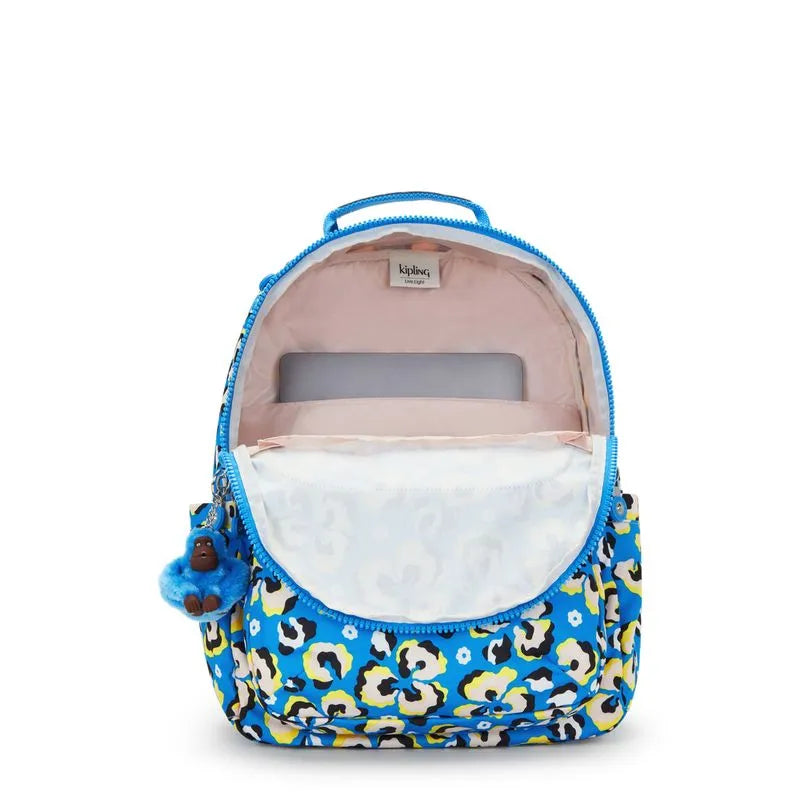 Mochila Seoul Leopard Floral Kipling
