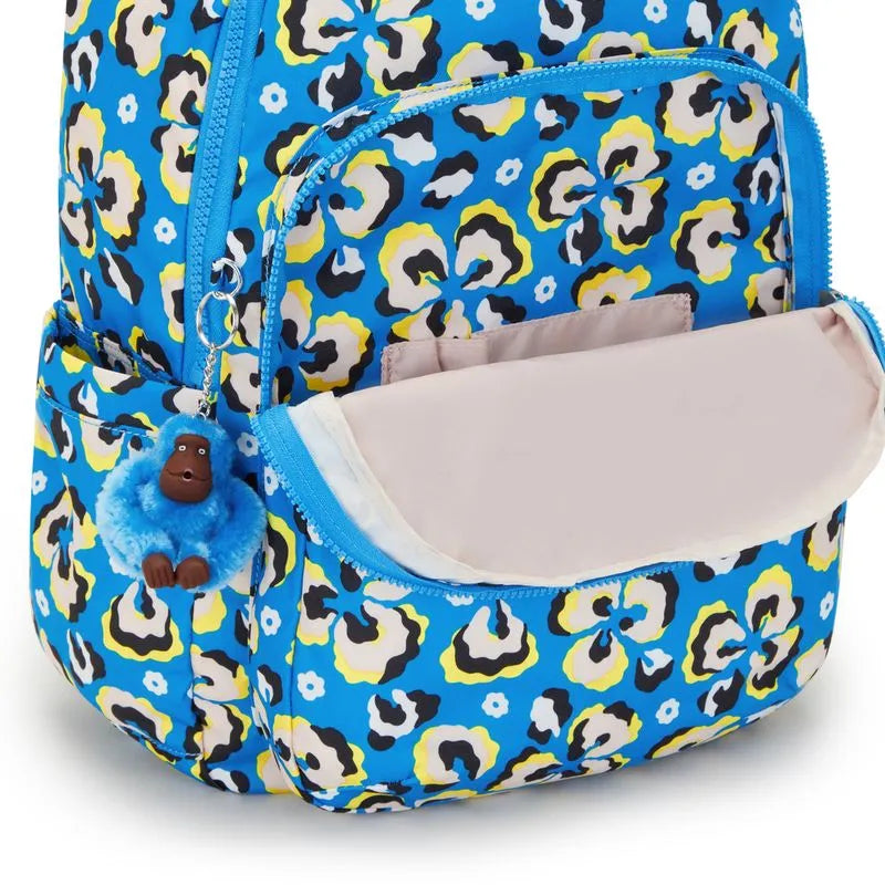 Mochila Seoul Leopard Floral Kipling