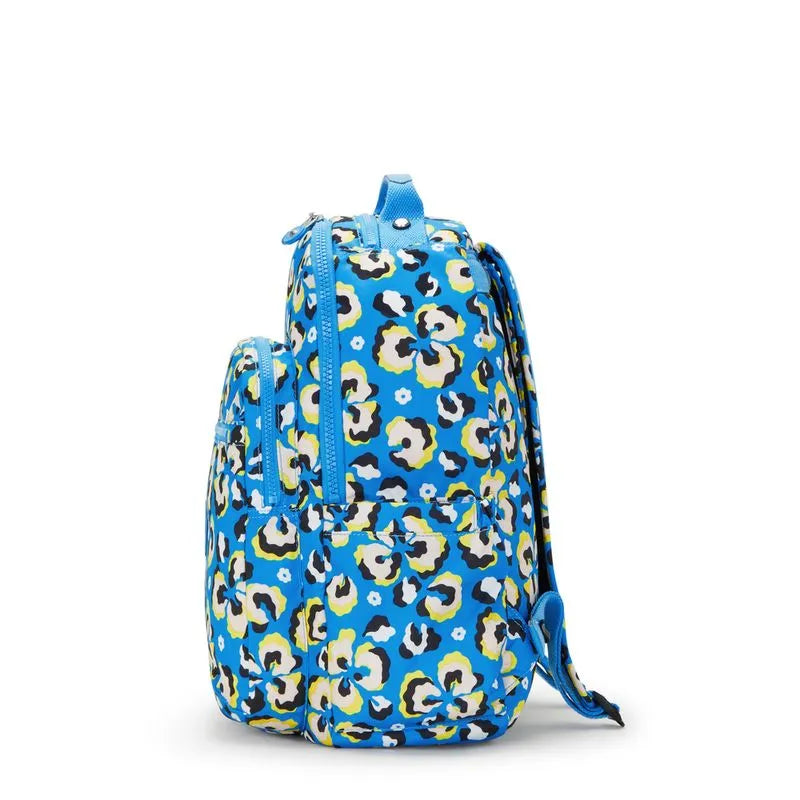 Mochila Seoul Leopard Floral Kipling