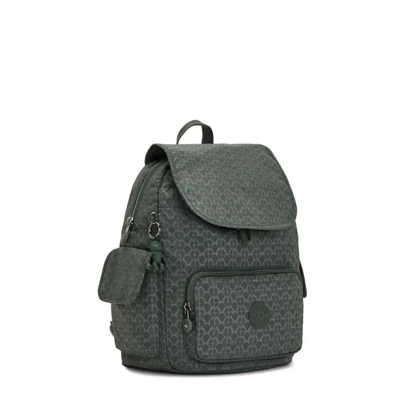 Mochila City Pack S Sign Green Kipling