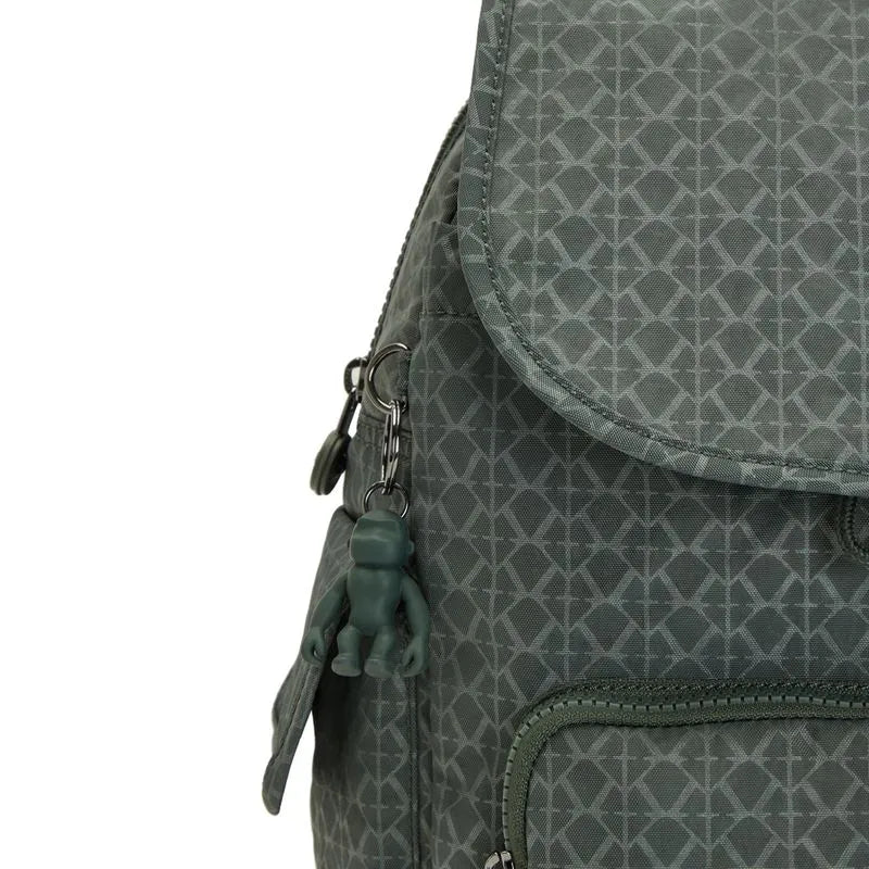 Mochila City Pack S Sign Green Kipling