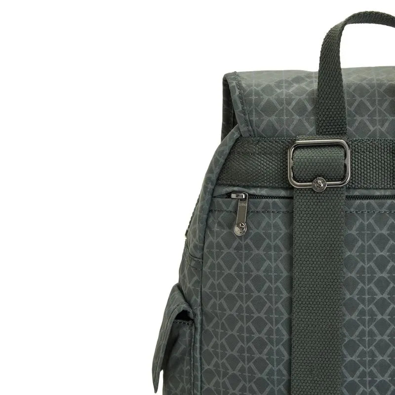 Mochila City Pack S Sign Green Kipling