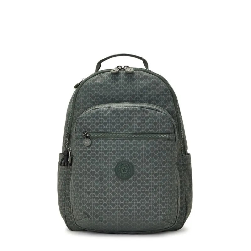 Mochila Seoul Sign Green Emb Kipling