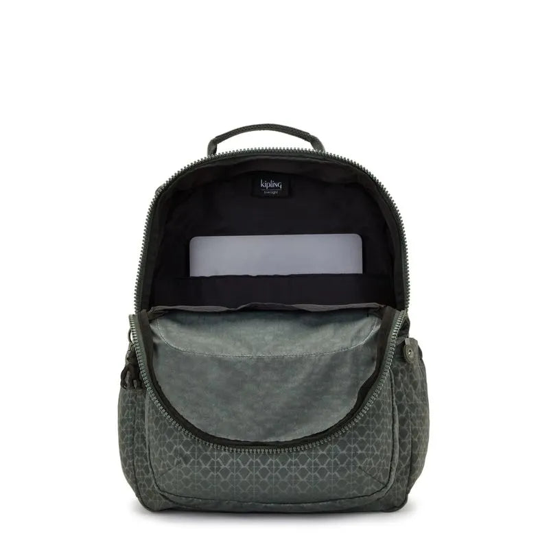 Mochila Seoul Sign Green Emb Kipling