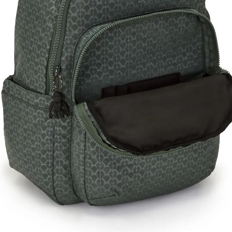 Mochila Seoul Sign Green Emb Kipling