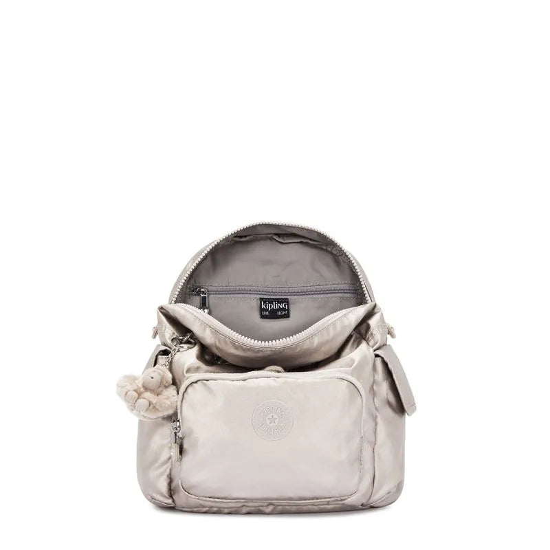 Mochila City Pack Mini Metallic Glow Kipling