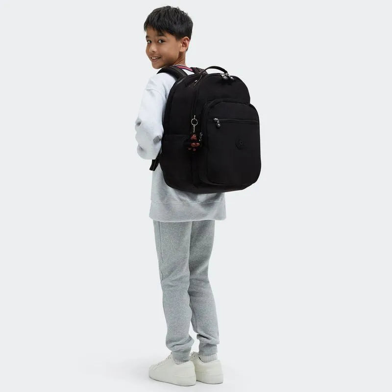 Mochila Seoul College True Black Kipling
