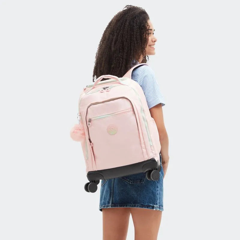 Mochila de Rodinhas New Zea Blush Metalic Kipling
