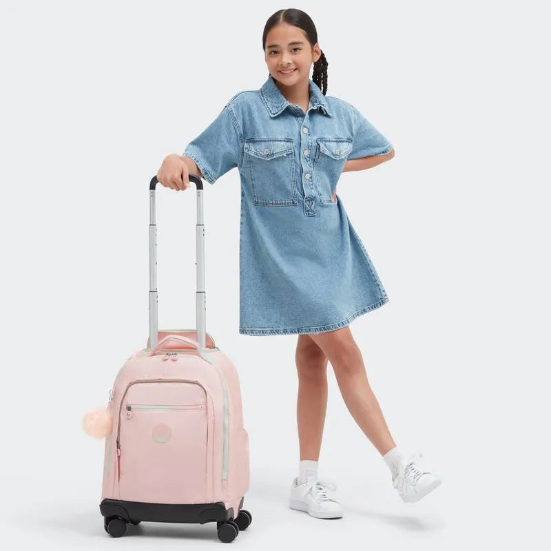 Mochila de Rodinhas New Zea Blush Metalic Kipling