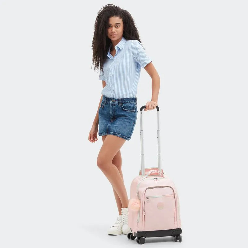 Mochila de Rodinhas New Zea Blush Metalic Kipling