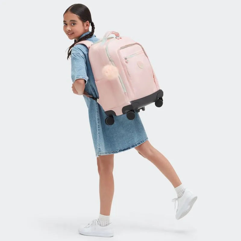 Mochila de Rodinhas New Zea Blush Metalic Kipling