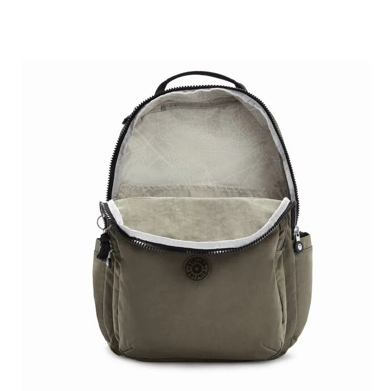 Mochila Seoul Extra Grande Green Moss Kipling