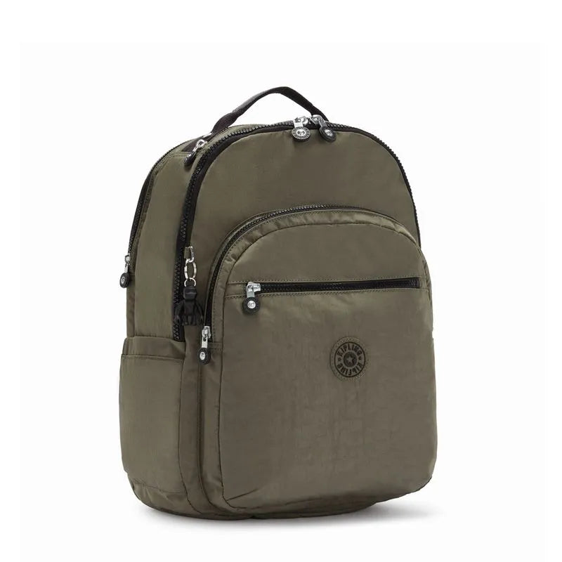 Mochila Seoul Extra Grande Green Moss Kipling