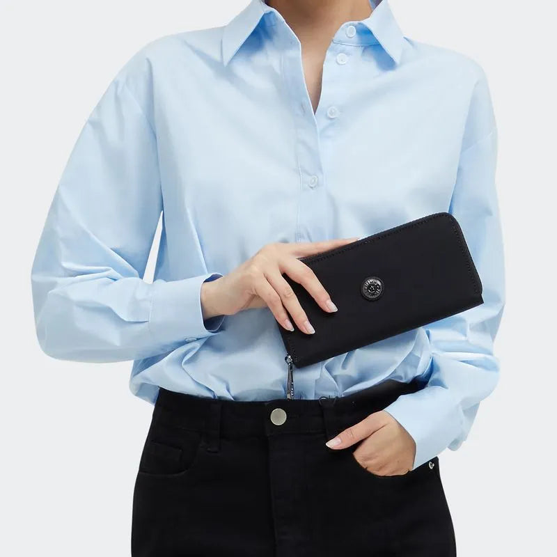 Carteira Money Word Endless Black Kipling