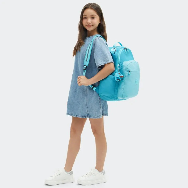 Mochila Seoul Funk Turq Kipling