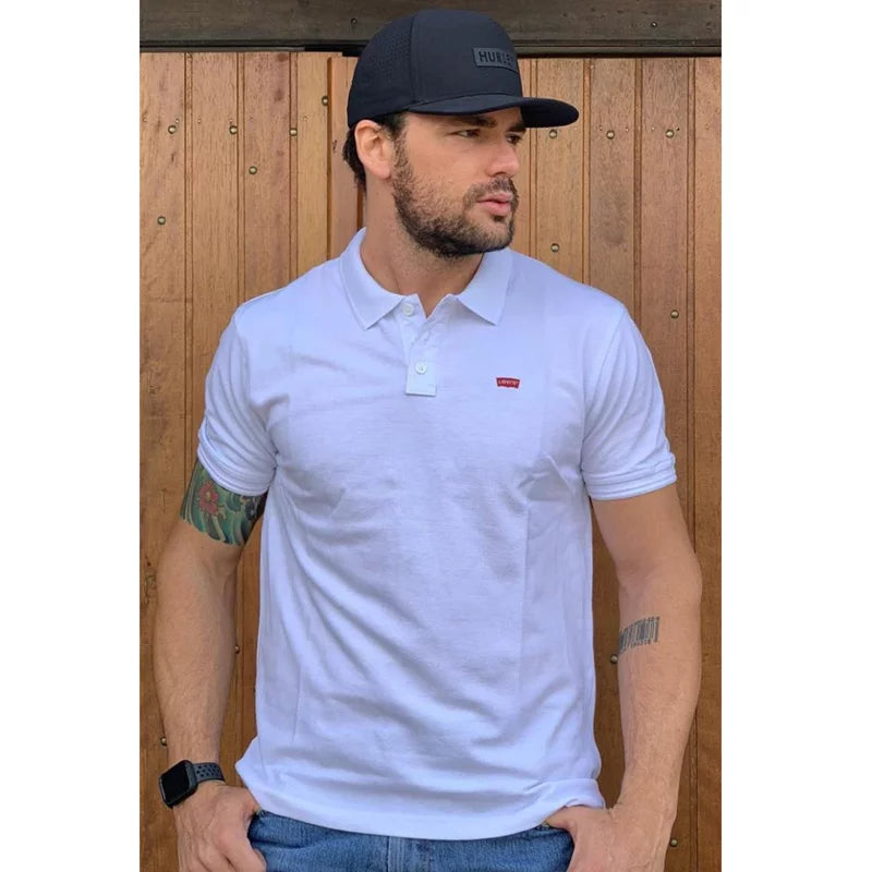 Polo Masculina Básica Branca Levis LB0030006