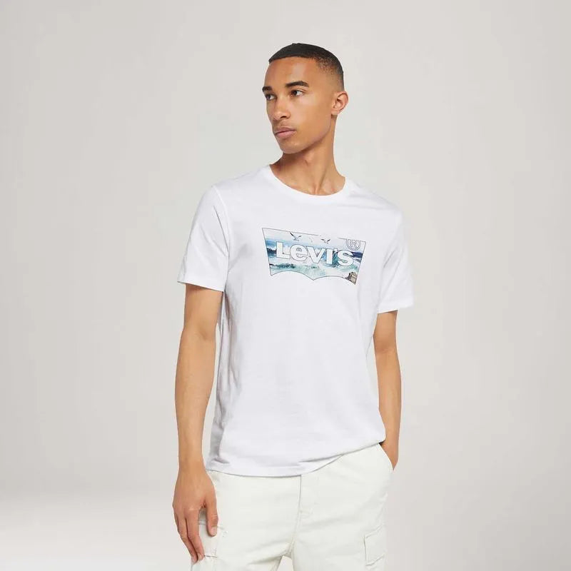 Camiseta Graphic Crewneck Branco Levis