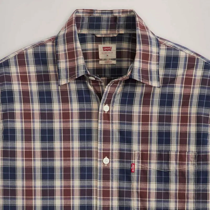Camisa Masculina Manga Longa Xadrez Levis