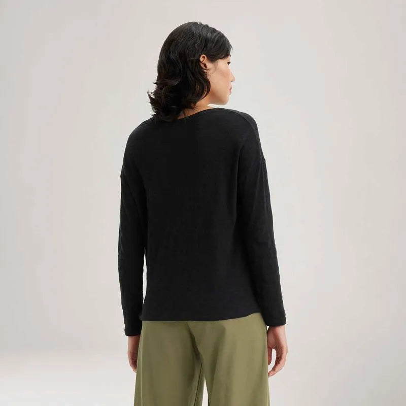 Blusa Levis Margot Preta Manga Longa