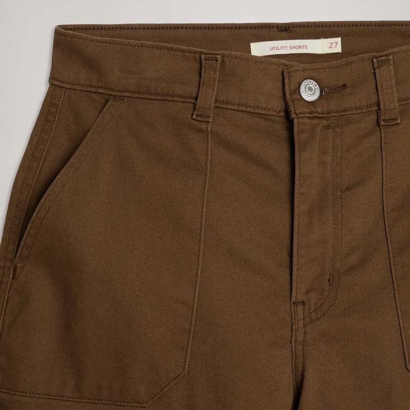Bermuda Feminina Levis Utility Marrom