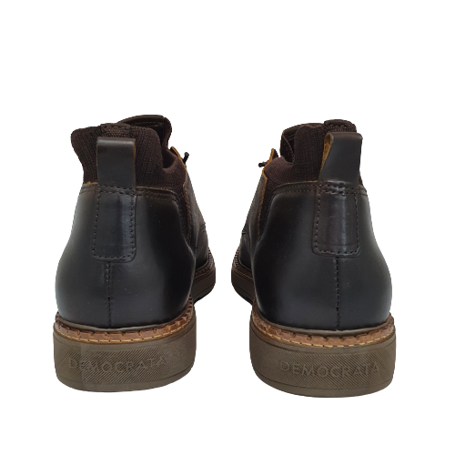 Bota Garage Lock Marrom Elástico Democrata