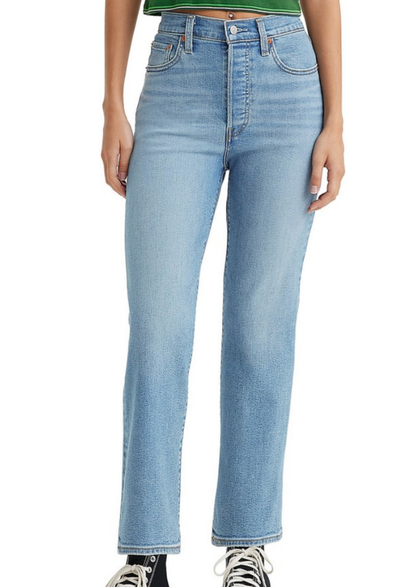 Calca Feminina Levis Ribcage Straight Ankle 726930165
