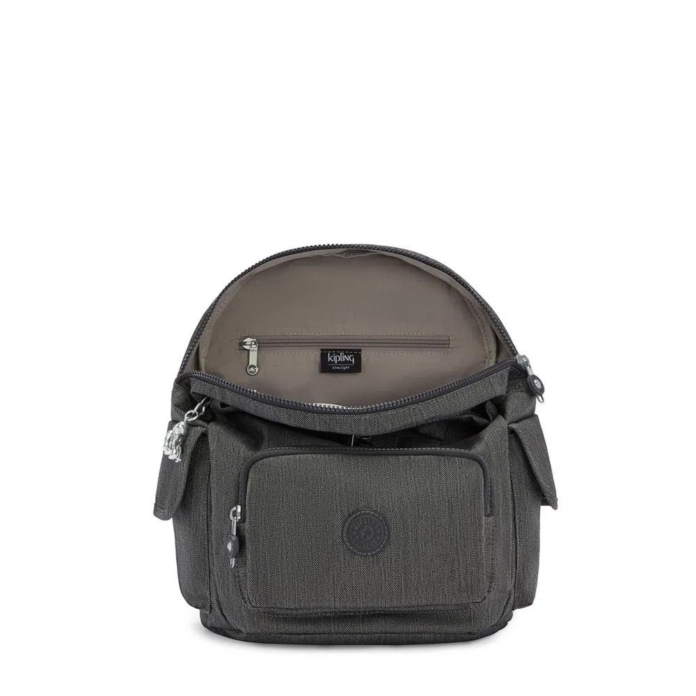 Mochila City Pack S Black Peppery Kipling