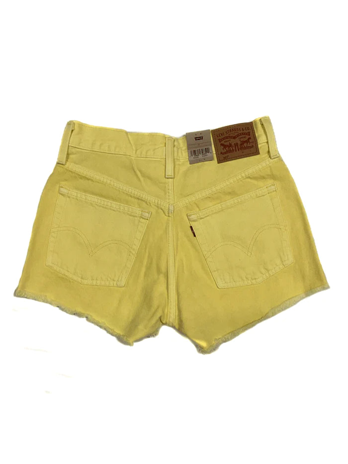 Short Feminino Levis 501 Amarelo Claro 563270328