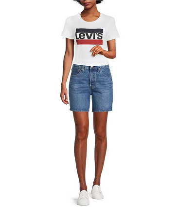 Short Feminino Jeans Levis Button Fly 858330022