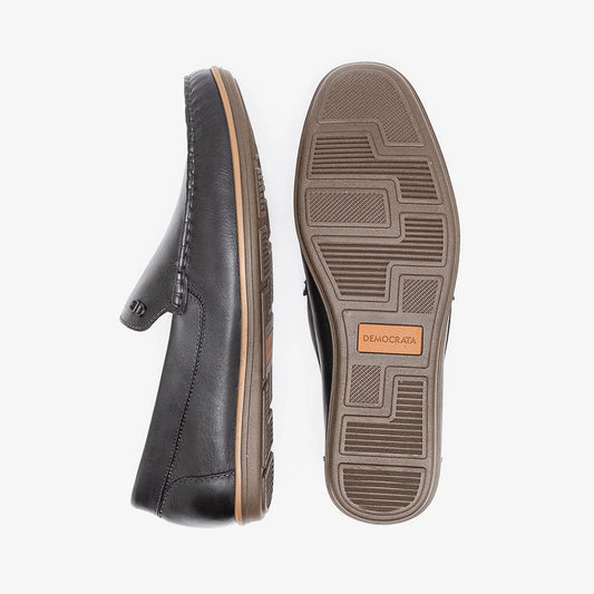 Mocassim Denim Tag Preto Democrata 226102-001