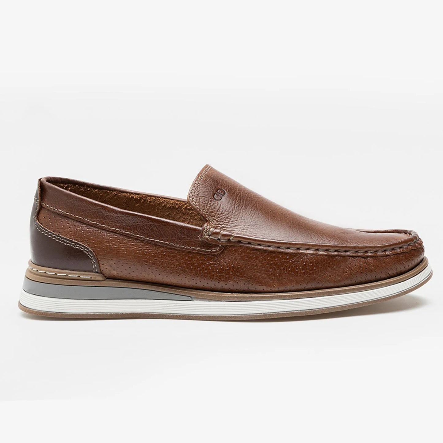 Mocassim Denim Flow Conhaque Democrata 252101-002