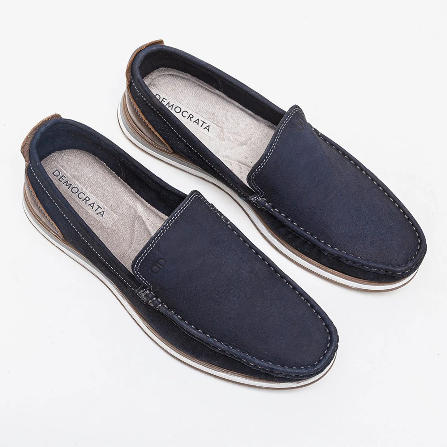 Mocassim Denim Flow Navy Democrata 252101-003