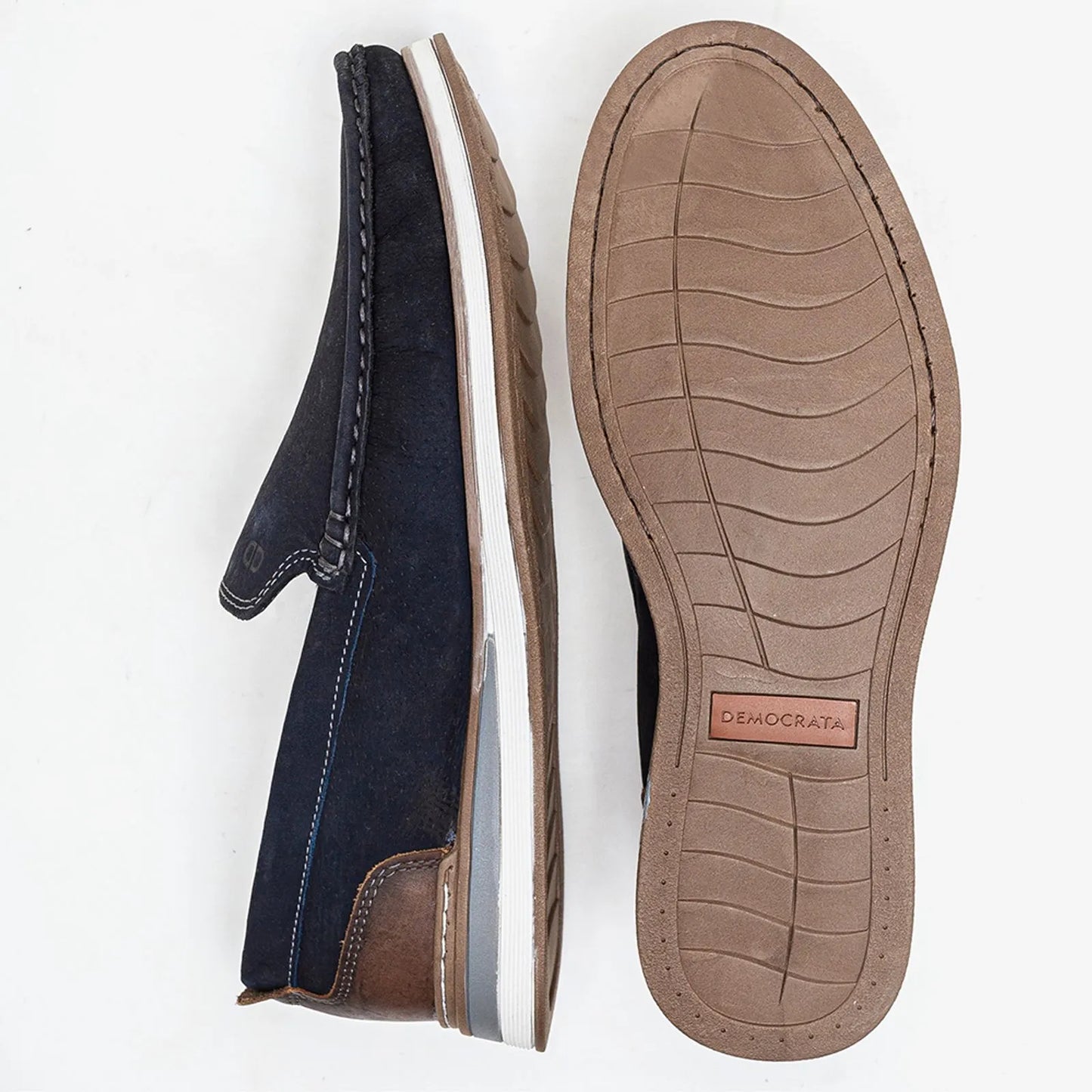 Mocassim Denim Flow Navy Democrata 252101-003