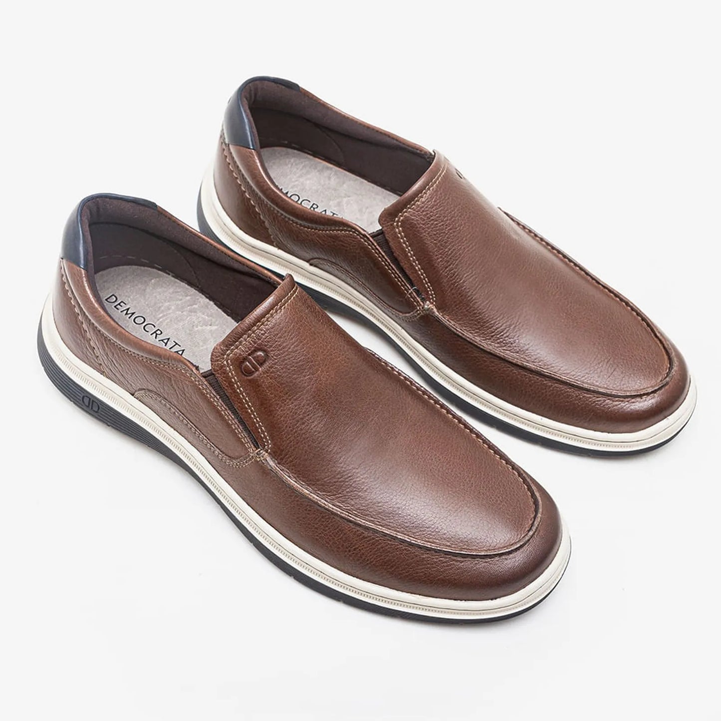 Sapato Casual Easy Leave Conhaque Democrata