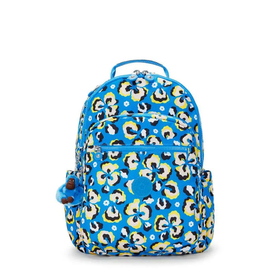 Mochila Seoul Leopard Floral Kipling