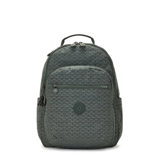 Mochila Seoul Sign Green Emb Kipling