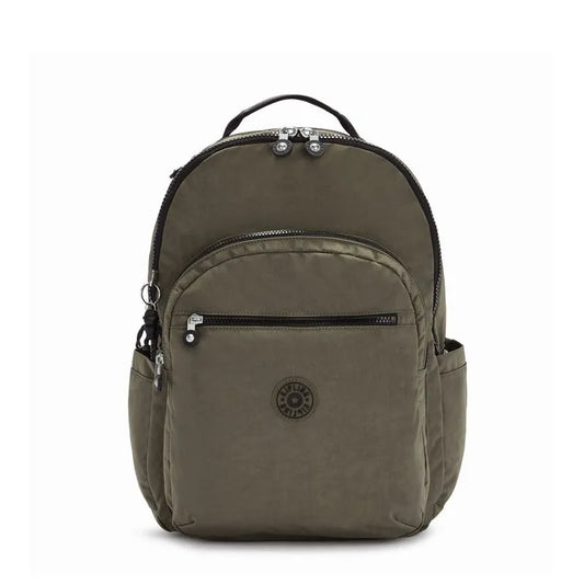 Mochila Seoul Extra Grande Green Moss Kipling