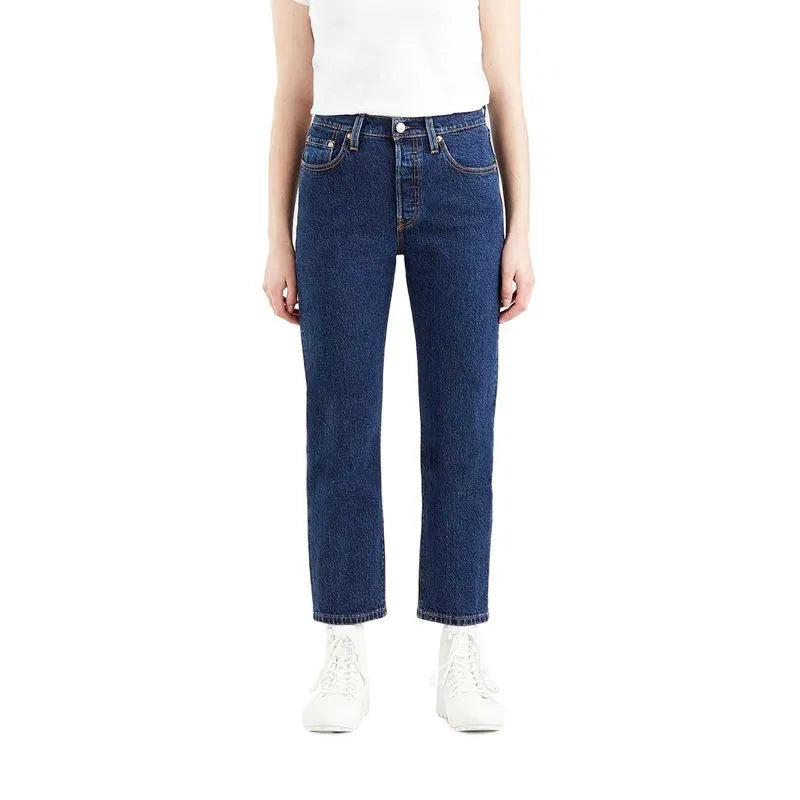 Calça Jeans Feminina Levis 501 Cropped