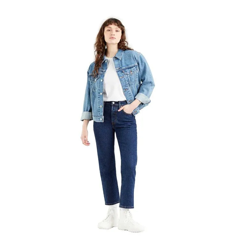 Calça Jeans Feminina Levis 501 Cropped