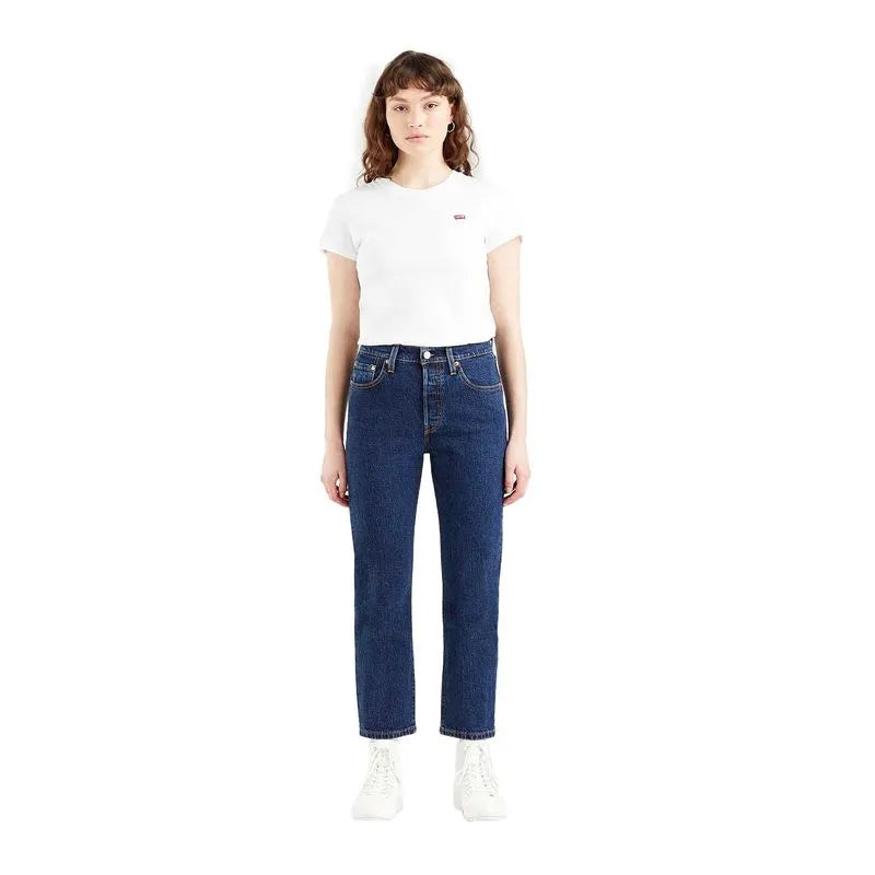 Calça Jeans Feminina Levis 501 Cropped