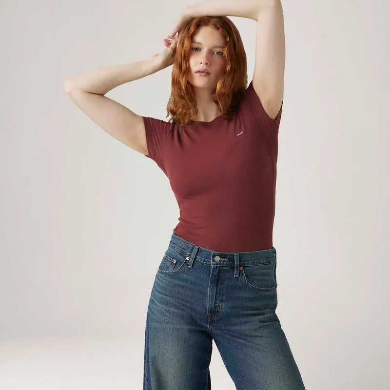Blusa Canelada Levis Hayes Vinho 001J30017