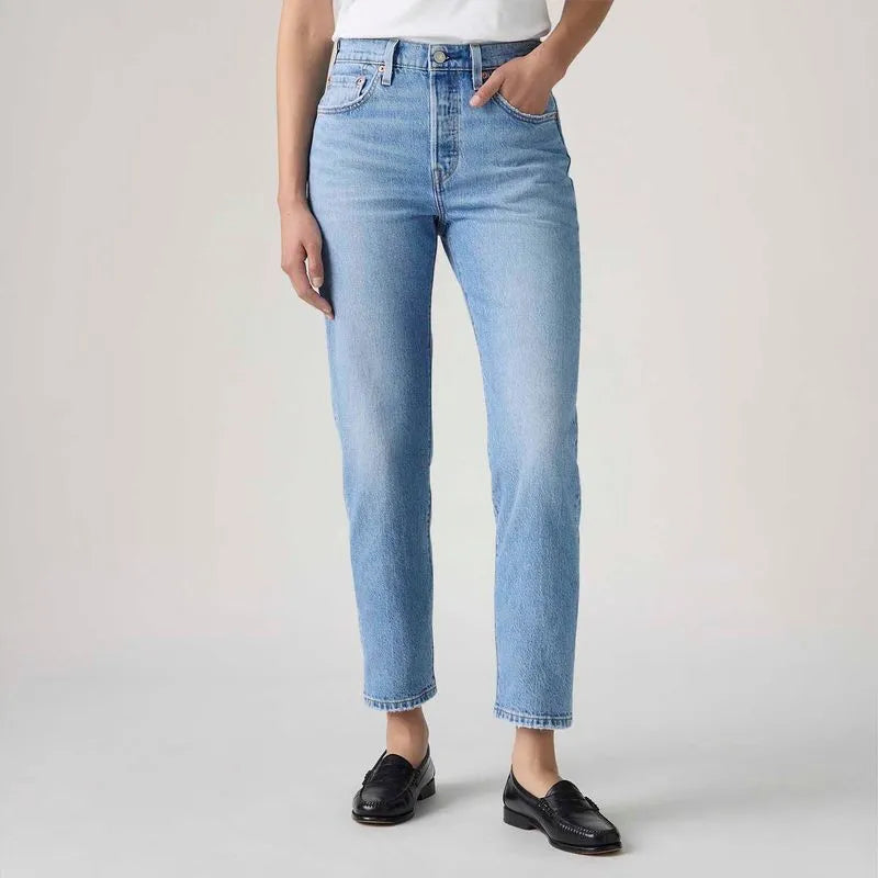 Calça Feminina Jeans Levis 501 Cropped
