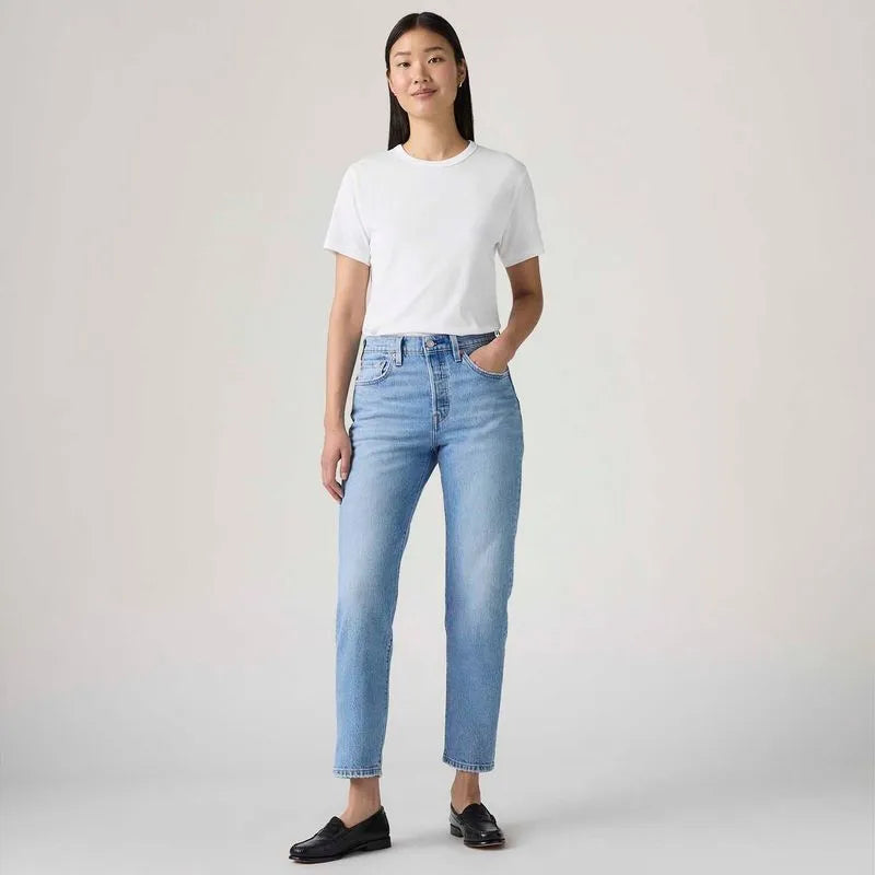 Calça Feminina Jeans Levis 501 Cropped