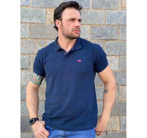 Polo Masculina Básica Azul Marinho Levis LB0030008