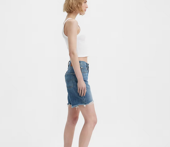 Shorts Feminino Jeans Levis 501 Anos 90